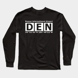 DEN Airport, Denver International Airport Long Sleeve T-Shirt